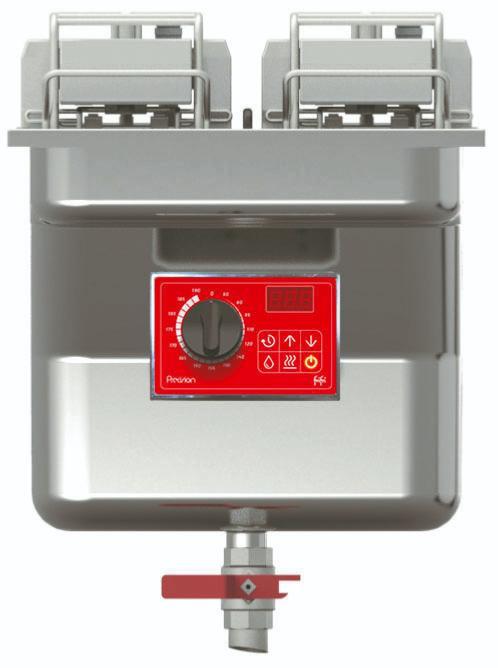 Friteuse électrique encastrable avec filtration d'huile à cuve simple 20 l - 398x630x809 mm - PD-412-H31-G0_0