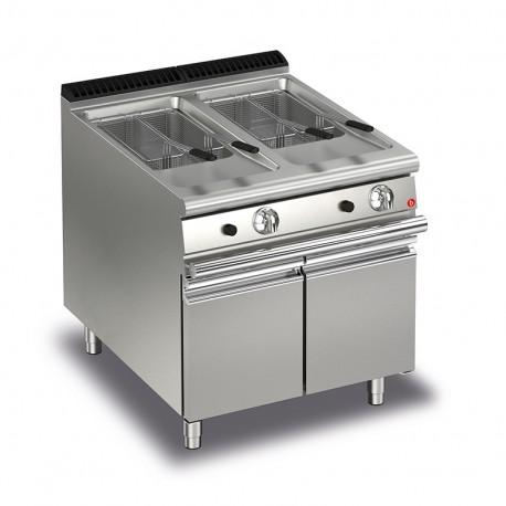 Friteuse gaz monobloc - 15 + 15 litres - gamme Queen 700 - 70QFRIG815 - Baron_0