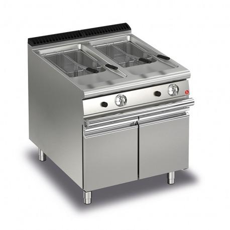 Friteuse gaz monobloc - 15 + 15 litres - gamme queen 700 - 70qfrig815 - baron_0