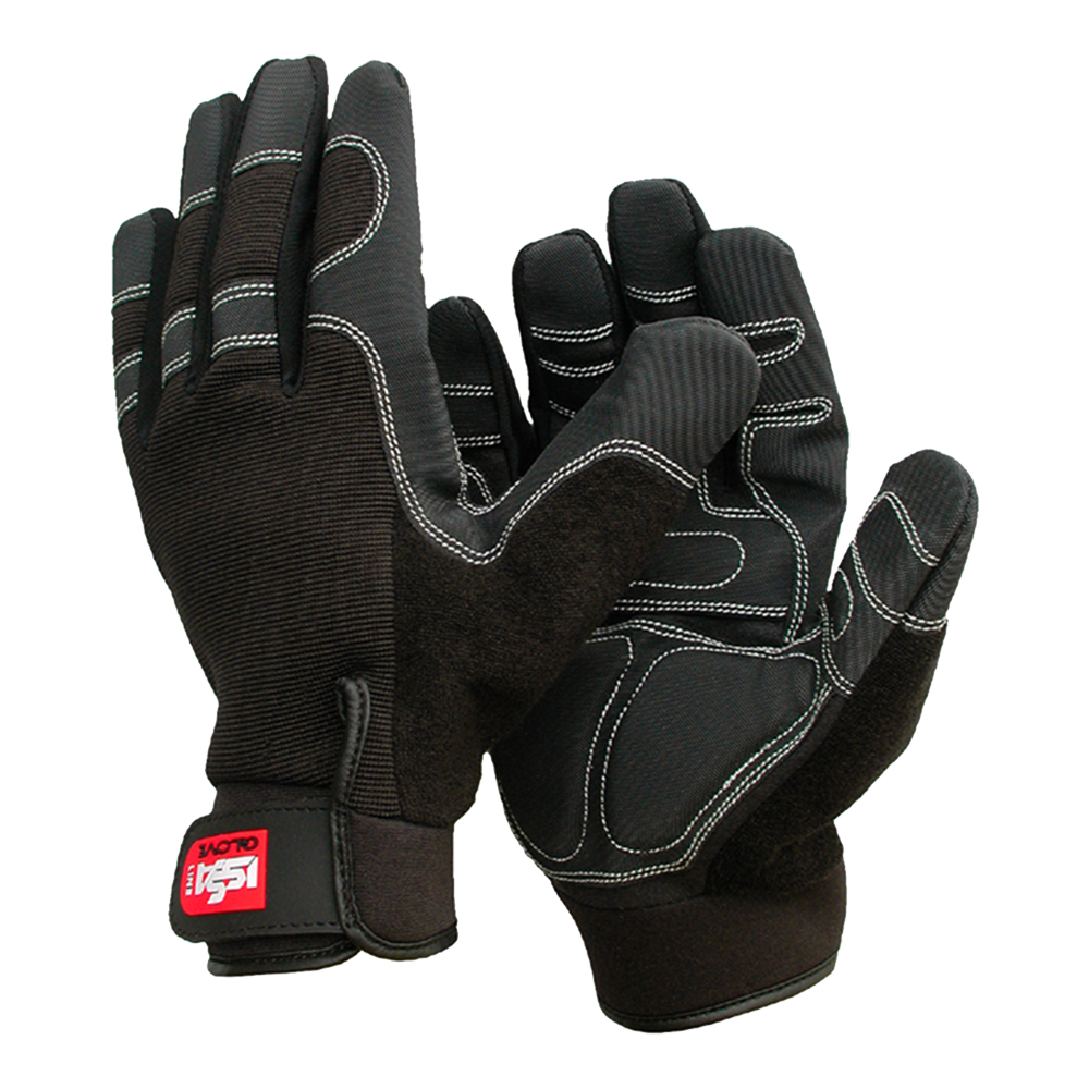Gants anti-chocs Simili Cuir ISSA SHOCK (2.2.3.1.X) - PMC02-S - Industrial Starter - Norme EN 388:2016 et gel anti-vibrations_0