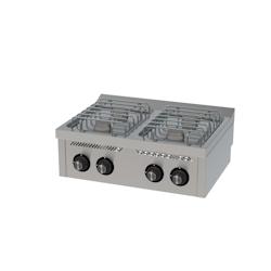 HR FAINCA - Fourneau à gaz Série 600 à poser - 4 brûleurs 5,5 kW - 800x600x335 - Acier inoxydable 18/10 - Modèle CB4F600S_0
