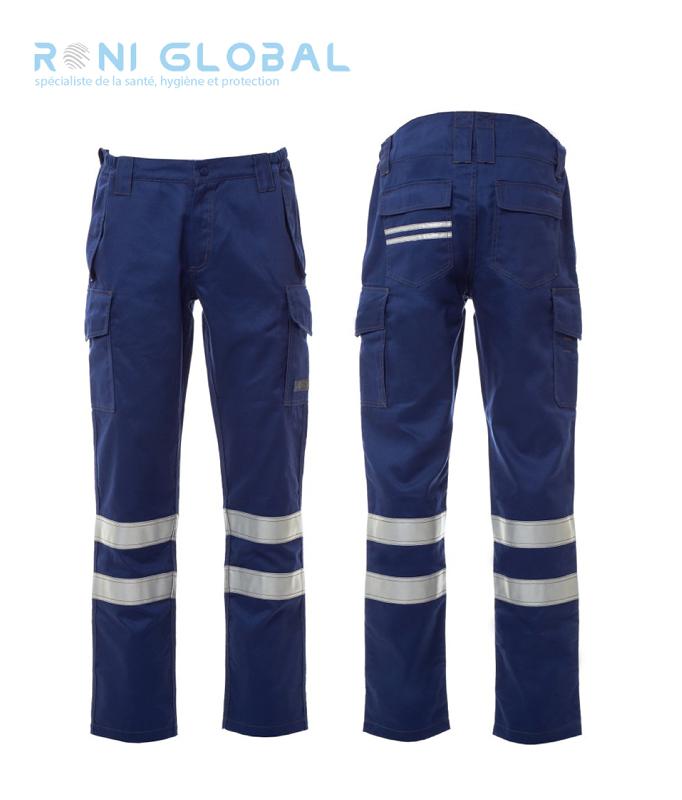 Pantalon de travail soudeur - Résistant aux arcs électriques - Coton/Fibre dissipative - Defender Reflex 2.0_0