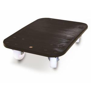 Plateau roulant en caoutchouc antidérapant - 200 kg ou 300 kg - avec trou pour sangle_0