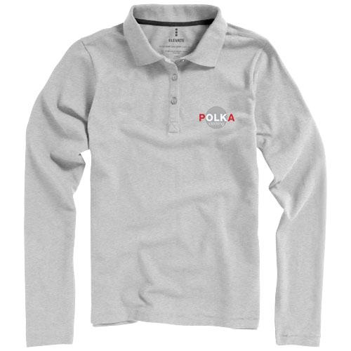 Polo manches longues pour femme Oakville - 100% coton - Maille piquée 200 g/m²_0