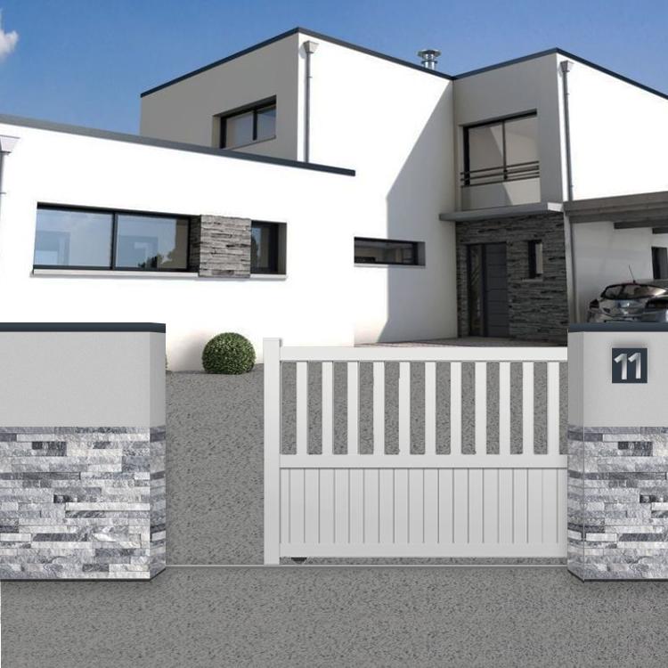 Portail coulissant atcl08 - Dimensions personnalisables, motorisable, aluminium extrudé_0
