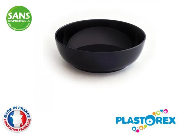 SALADIER MELAMINE DIAM 24 CM NOIR