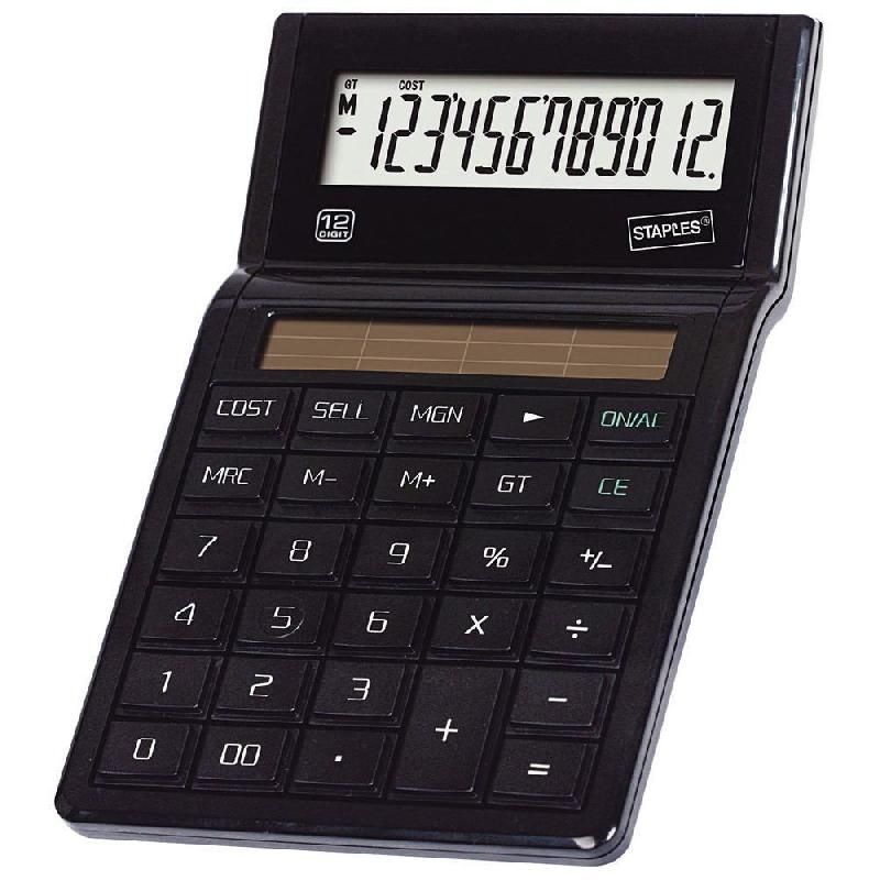 STAPLES CALCULATRICE DE BUREAU STAPLES ECO E23 - 12 CHIFFRES