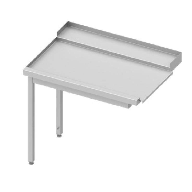 Table de déchargement (g) 1-bac sans étagère basse pour lave-vaisselle STALGAST sur 2 pieds 800x670x870  à monter - 954787080_0