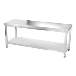 Table de travail en inox 2000 x 600 mm PREMIUM / GOLDINOX - inox 3701770805358_0