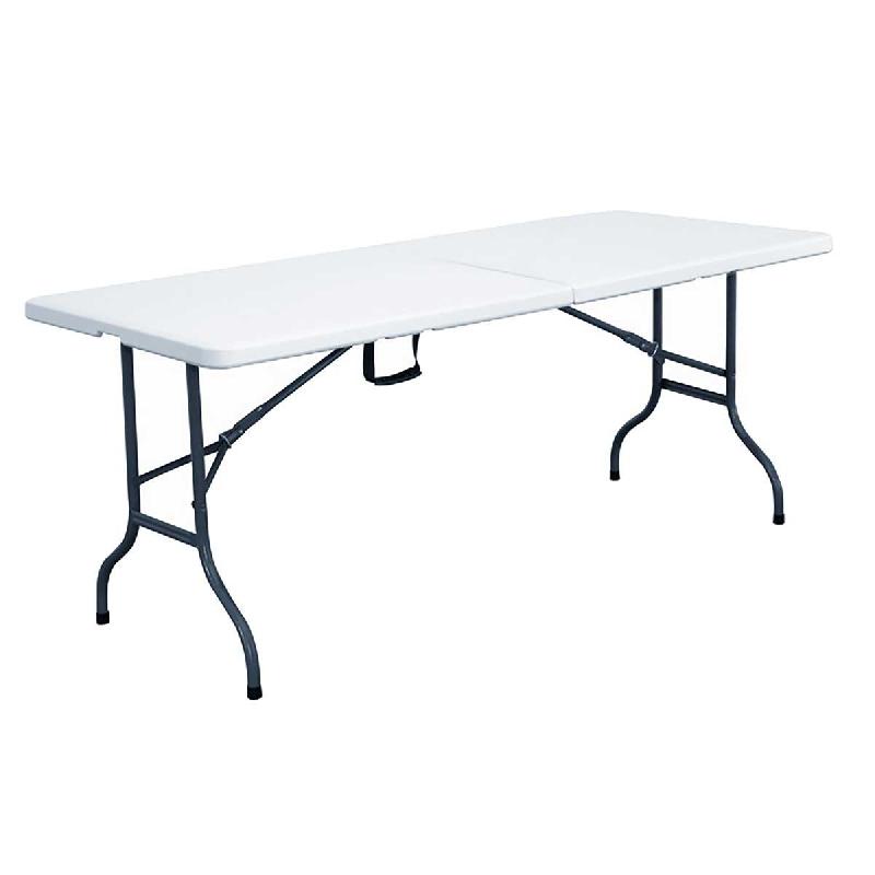 Table pliante portable 152 cm - 6 places - PEHD - usage intérieur/extérieur - charge 120 kg_0