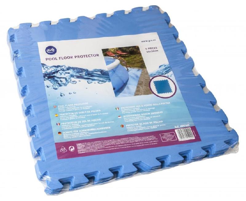 Tapis de sol en dalles puzzle - 50 x 50 cm - Pack de 9 dalles - Couleur bleue_0