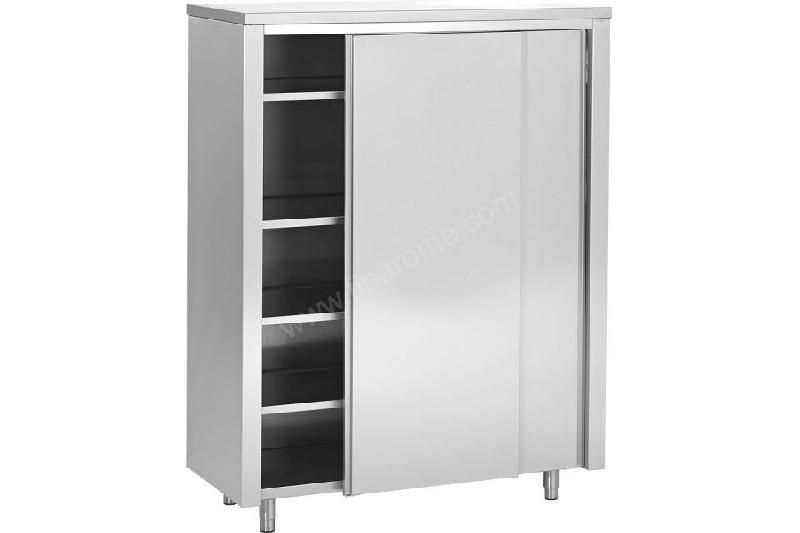 ARMOIRE INOX NEUTRE 2 PORTES COULISSANTES 1800 X 600 MM