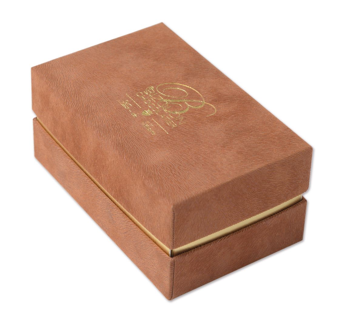 Bizolon - Boîtes cadeau rigides en papier de création 800g - Embaline avec fond et couvercle marqués à chaud or brillant_0