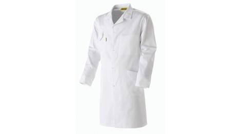 BLOUSE DE LABORATOIRE HOMME BLANCHE CP DUOTEX 3416 MOLINEL - TAILLES VÊTEMENTS - XS_0