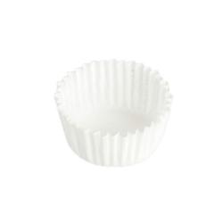 Caissette plissée ronde Blanche N°8 Ø40 H25mm x1000 JORIDEAL - blanc papier 8023477021318_0