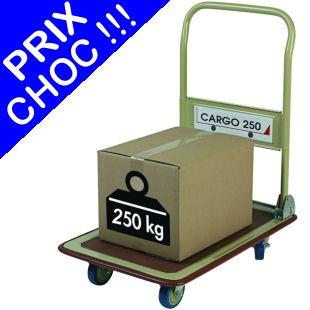 Chariot pliant economique cargo Charge : 250 kg_0