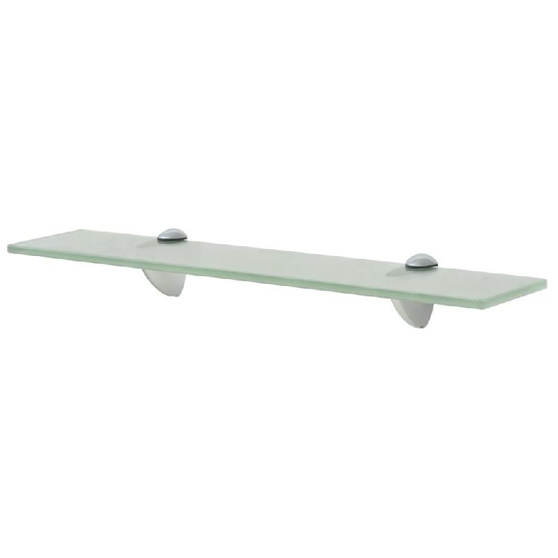 Étagère murale design en verre dépoli 50 x 20 cm - 8 mm d'épaisseur - 2702161/2_0