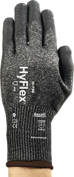 Gants de protection anti-coupures HyFlex® 11-738 - taille 11 - EN 388 Cat. II - nylon/lycra/fibre de verre/fibre Intercept - 12 paires ANSELL_0