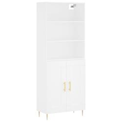 Helloshop26 - Buffet bahut commode armoire meuble de rangement organisateur cuisine salle de séjour salon haut 69,5 x 34 x 180 cm 02_0032614 - 300021_0