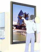 Porte affiche en aluminium