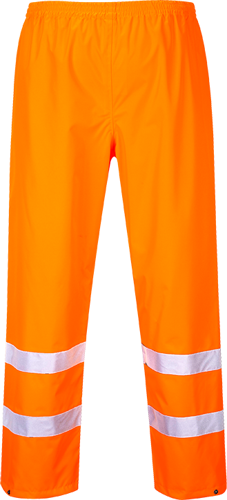 Pantalon hi-vis traffic orange S480 - XL - bandes réfléchissantes - ceinture élastiquée - coutures thermosoudées_0