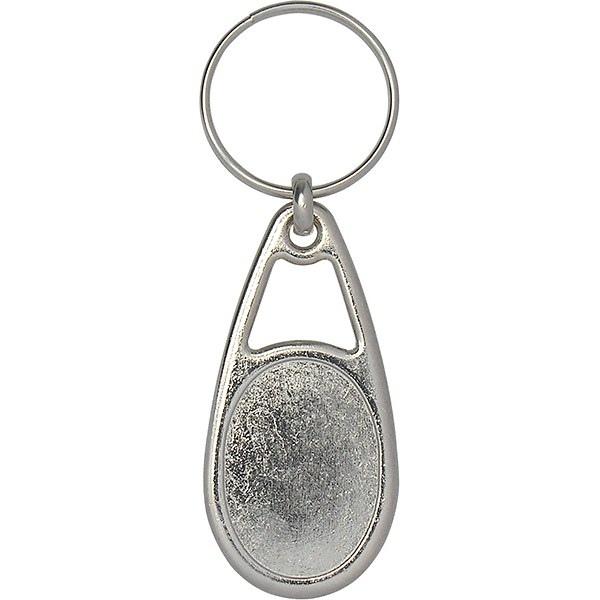Porte-clés publicitaires Twin Croma - disponible en coloris argent_0