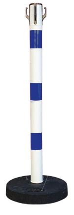Poteau de signalisation en tube PVC de Ø 65 mm avec bandes réfléchissantes - EVOLYS_0