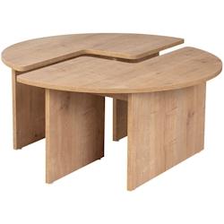 Table basse en aggloméré Moira chêne Hanah Home - 8684283439997_0