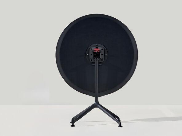 Table rabattable ronde Lex Inclass avec plateau laqué_0
