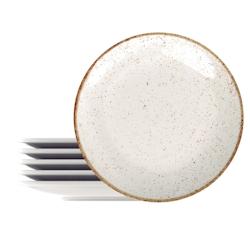Tramontina Assiettes plates rondes décorées porcelaine 28 cm Rustico. - blanc porcelaine 96980009_0