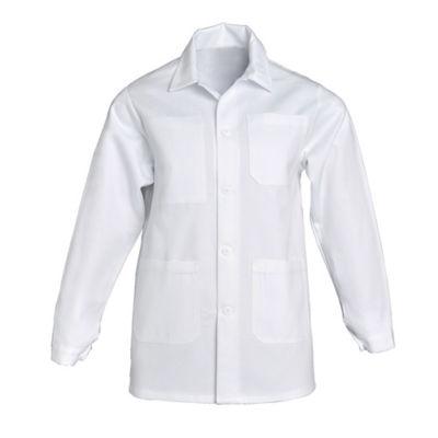 Veste de travail en coton blanc, taille M_0