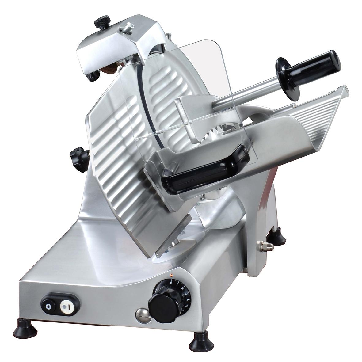 Trancheuse à viande professionnelle Wismer Wegg250 - 250 mm - Puissance 185 W - Aluminium anodisé_0