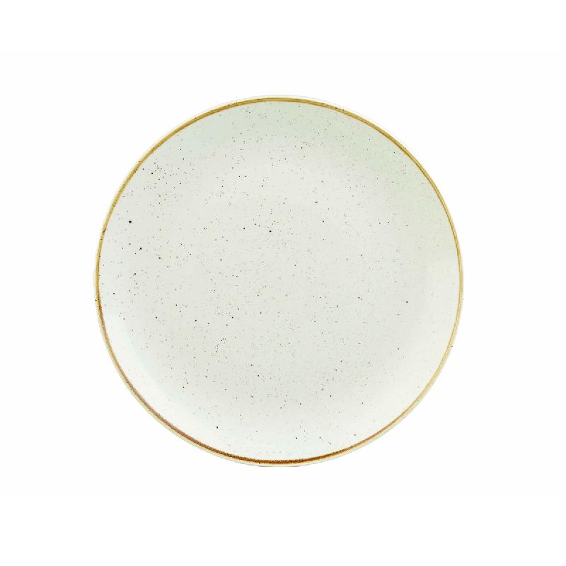 ASSIETTE COUPE PLATE ROND BLANC PORCELAINE Ø 28,8 CM STONECAST CHURCHILL