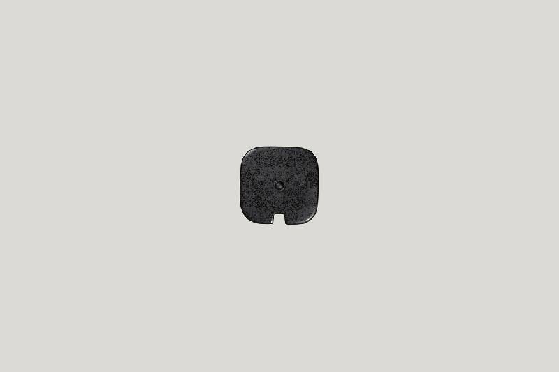 COUVERCLE POUR SUCRIER CARRÉ NOIR PORCELAINE 8 CM FRACTAL RAK