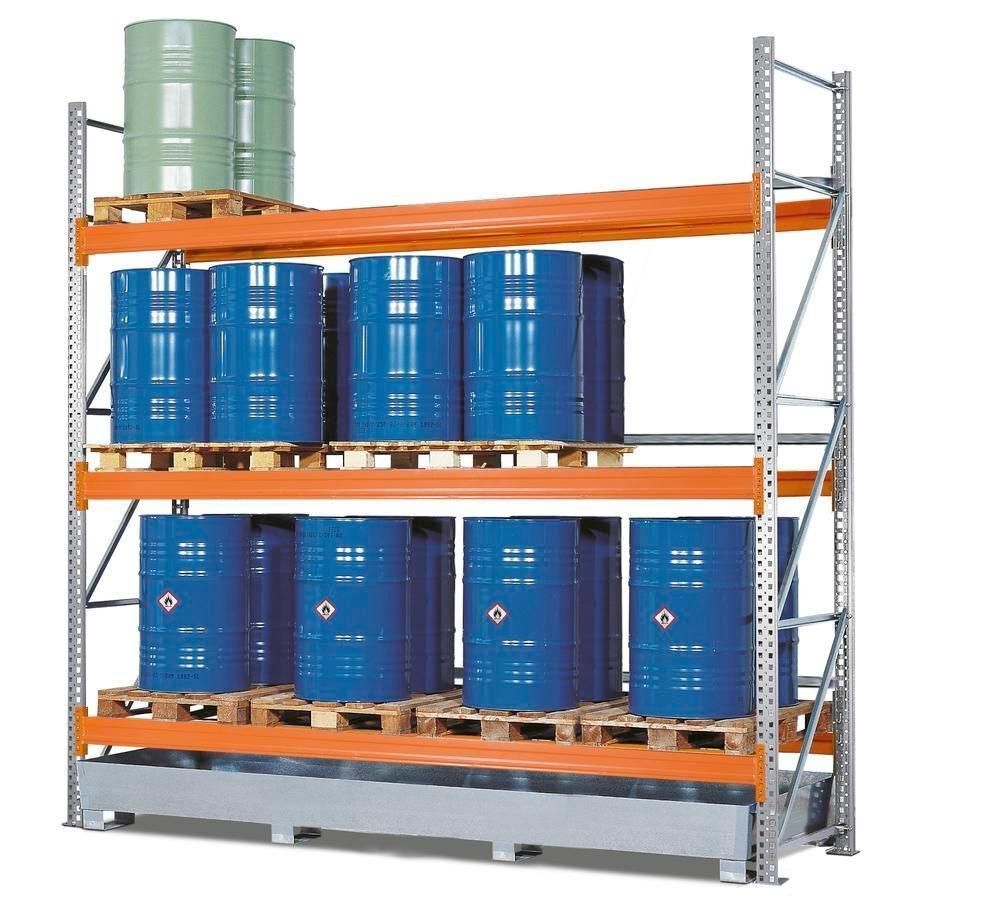 203295W - Rayonnage pour palettes PR 33.37 - 9 palettes EURO ou chimie - Élément élargissable_0