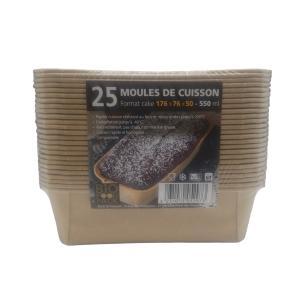 25 MOULES CUISSON PAPIER 550 ML