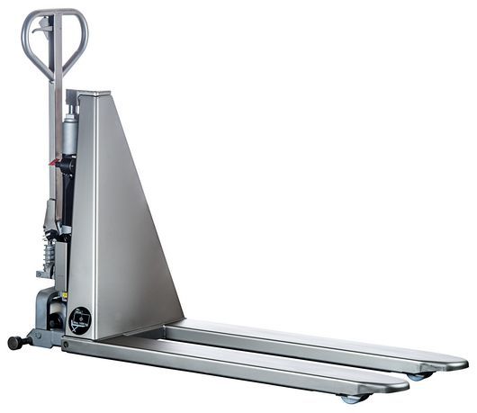 506111900 - Transpalette haute levée électrique 100 % inox 304 - Whiptruck - Fourches 1200 mm - Roues nylon - 1000 kg - Milieu humide et corrosif_0