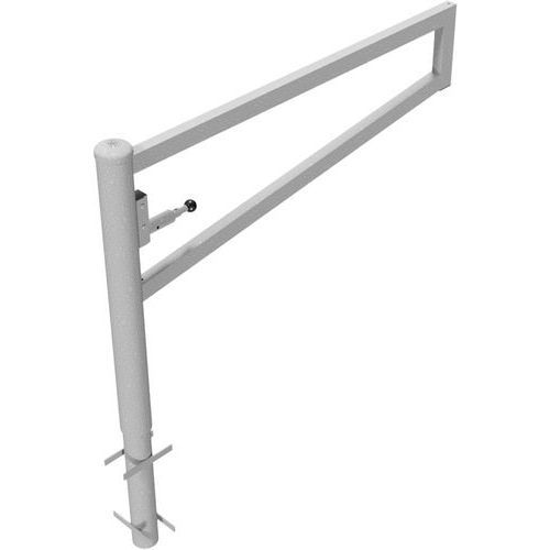 BARRIÈRE CARRÉ PIVOTANTE À BÉTONNER POUR CADENAS-1500MM - SCHAKE