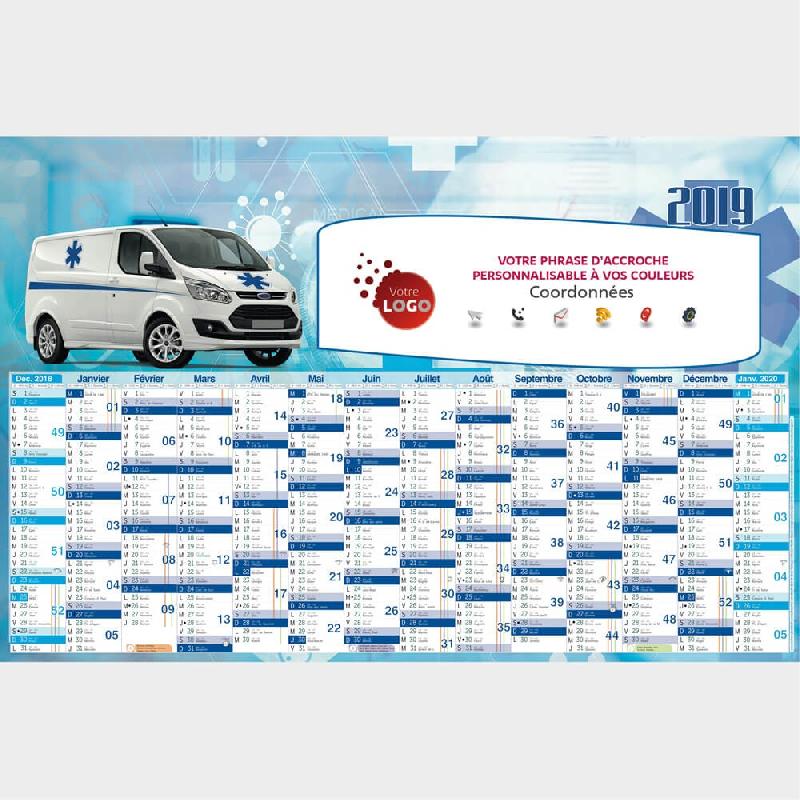 Calendrier bancaire ambulance - personnalise - fabricant - publicitaire_0