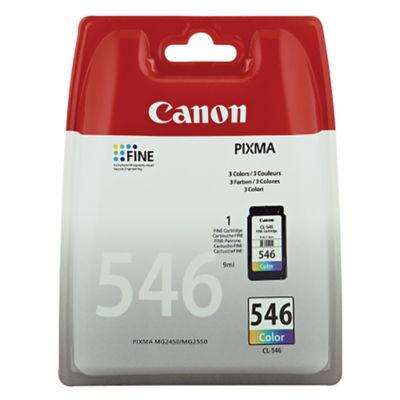 Cartouche Canon CL 546 couleurs (cyan + magenta + jaune) pour imprimantes jet d'encre_0