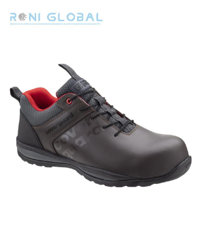 Chaussures de sécurité basses en cuir gras marron - Anti-chaleur, antidérapantes S3 HRO SRC - GARNET COVERGUARD_0