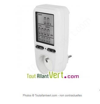 Compteur de consommation électrique et mesure d'énergie - wattmètre - 16 a/ 3680 w_0
