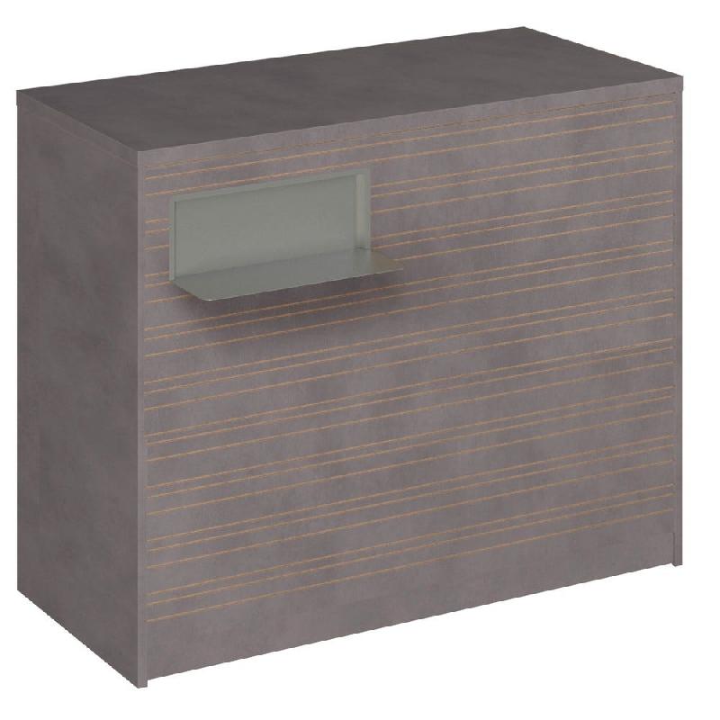 Comptoir Vertigo H T04 nat. Spl.Gauche L120cm 2tabl.Couliss.4tab.Amovib.-béton_0