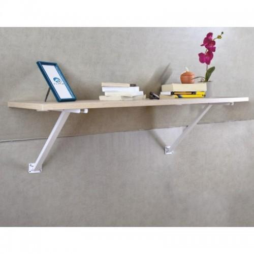 CONSOLES DE MUR SOUS PENTE - EN ACIER EPOXY BLANC BRICOZOR