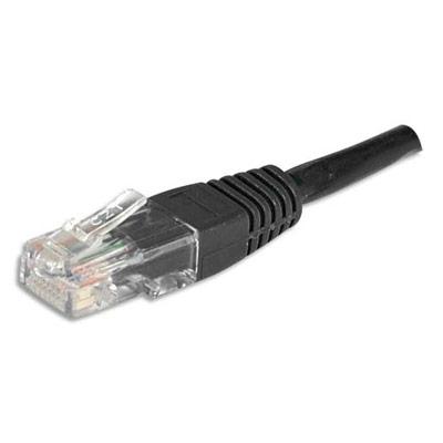 CORDON RJ45 CATEGORIE 6 U/UTP NOIR - 2 M