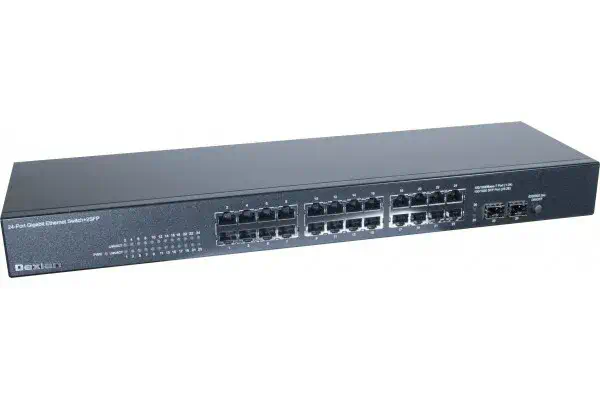 Dexlan 891026 commutateur réseau Non-géré Gigabit Ethernet (10/100/1000) 1U Noir_0