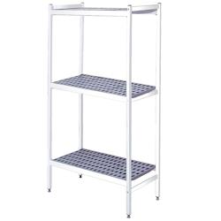 EURAST - Étagères en duralumin 3 niveaux - 1127x370x1700 mm - 11273300 - inox 11273300_0