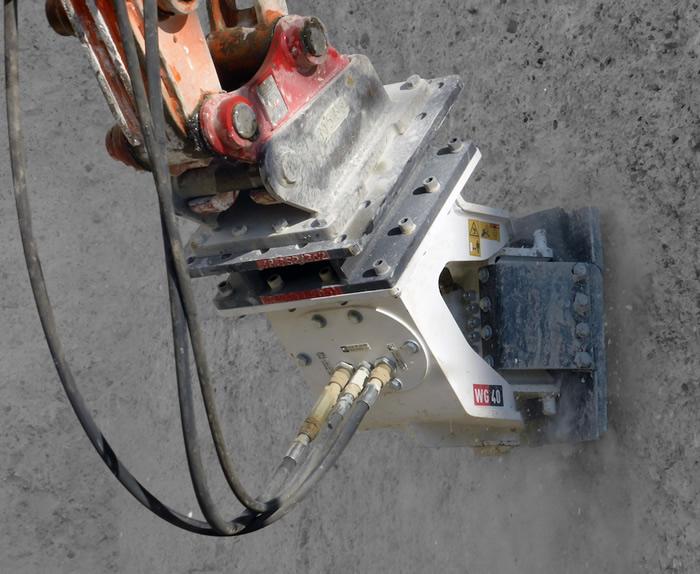 Fraise à disque frontale pour pelles de 12 à 20 tonnes - Simex WG 60_0