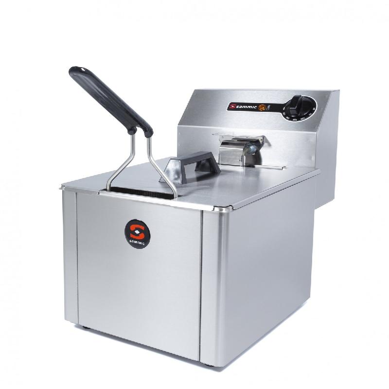 Friteuse industrielle électrique PF-6 avec cuve de 5 litres en acier inoxydable et puissance de 3000 W pour usage professionnel | Sammic - 5130132_0