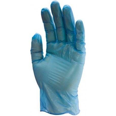 Gants à usage unique - VINYLE BLEU - poudré - eurotechnique | 5746_0